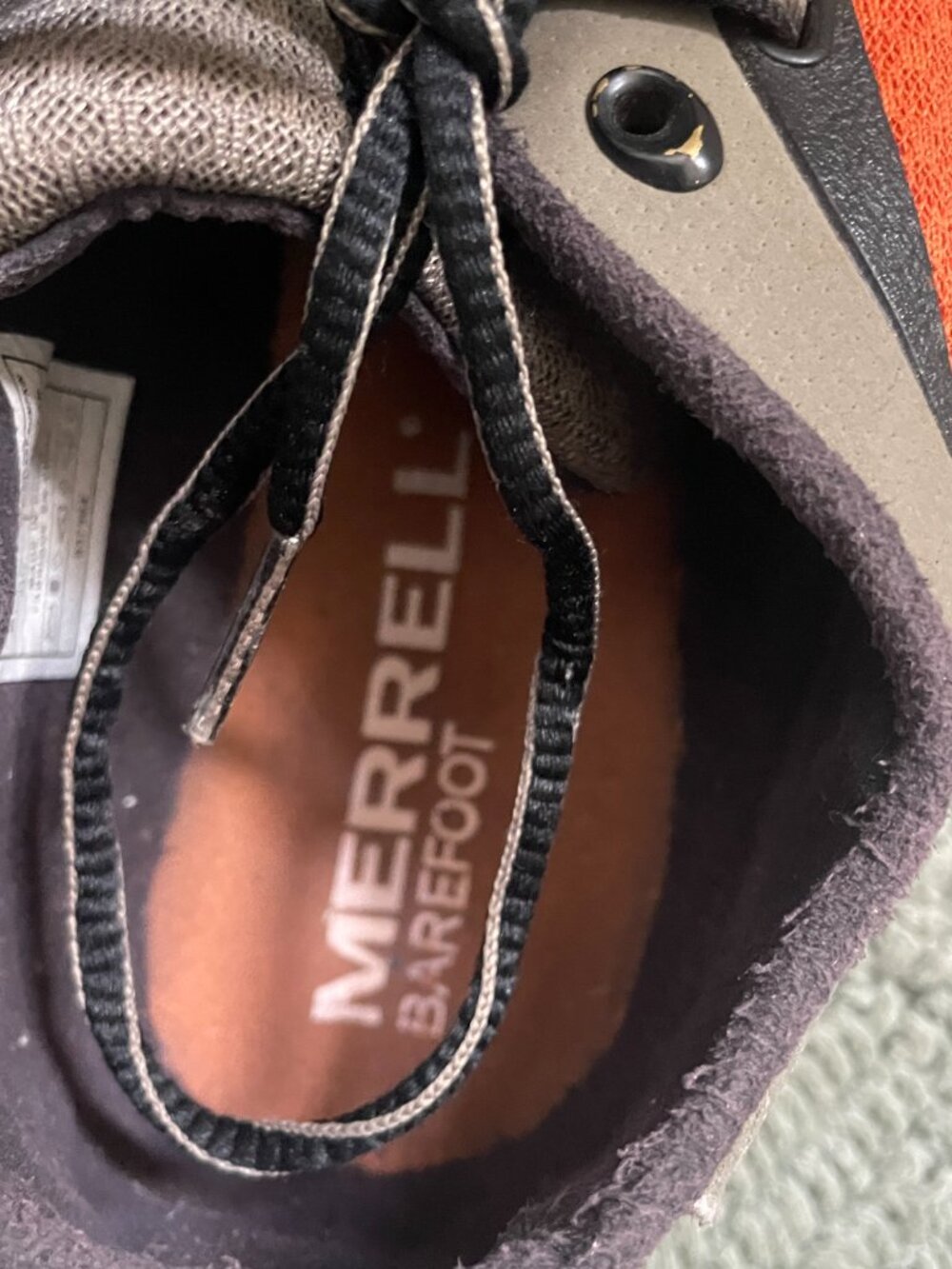 Merrell True Glove Barefoot Brindle and Harvest Pumpkin MENS 9.5 - Picture 4 of 8